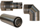 Коаксиальный дымоход для газовых каминов Karma NOBLESSE D130/200 500 мм
